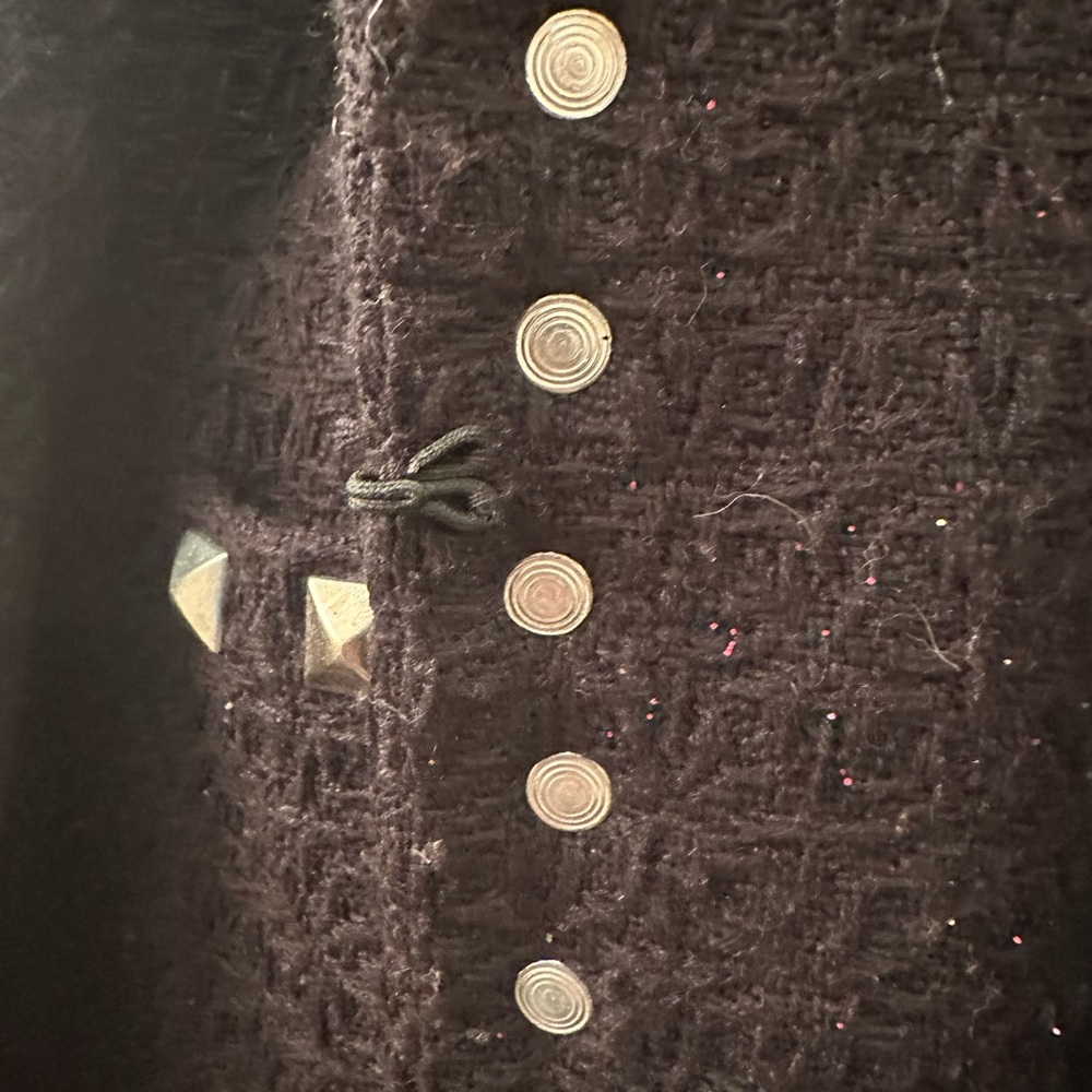 Chico's Black Studded Blazer/Jacket - Picture 5 of 6